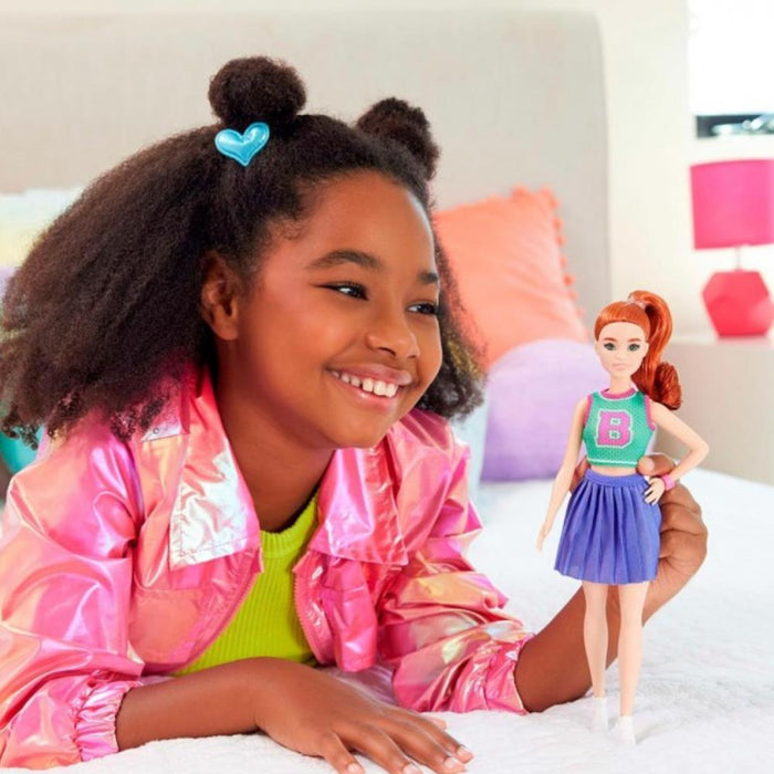 Boneca Barbie Fashionista Cheerleader Ruiva