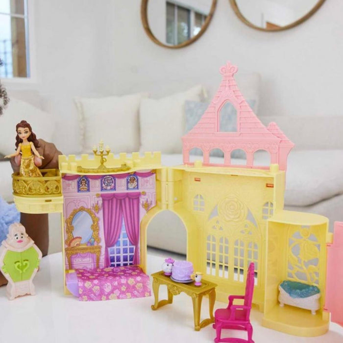 Castelo da Bela com Mini Figuras Disney Princess