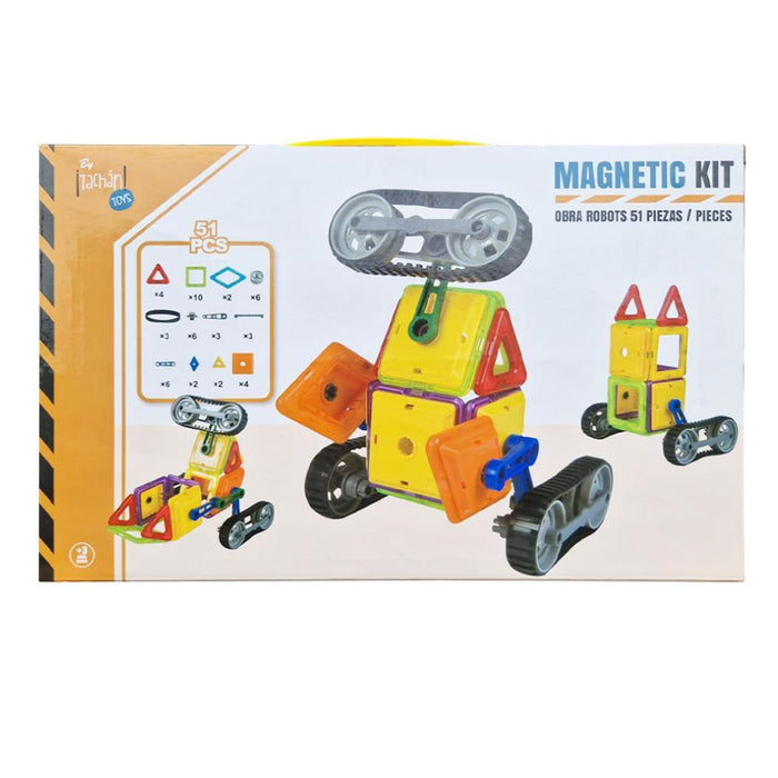 Construções Magnéticas Tachan Robots 51 Peças