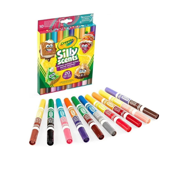 10 Marcadores Laváveis Perfumados Silly Scents