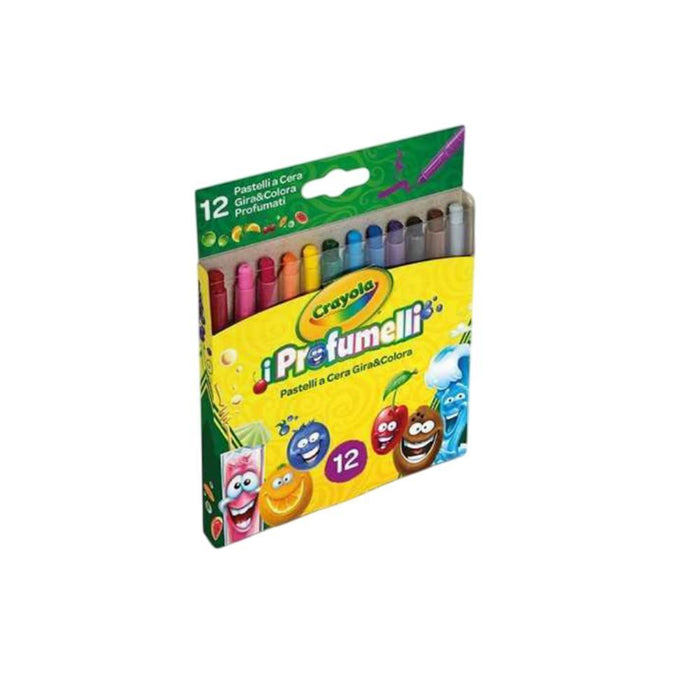 12 Lápis de Cera Twist Perfumados Crayola Silly Scents