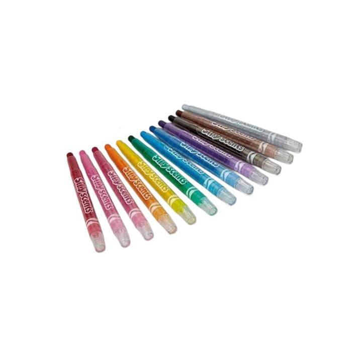12 Lápis de Cera Twist Perfumados Crayola Silly Scents