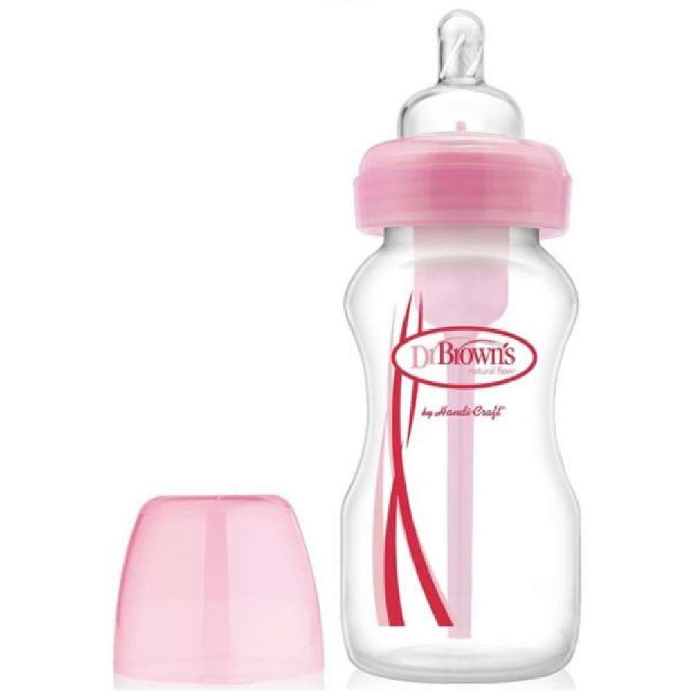 Dr Browns Biberão Options Boca Larga 270ml Rosa