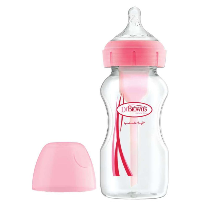 Dr Browns Biberão Options Boca Larga 270ml Rosa
