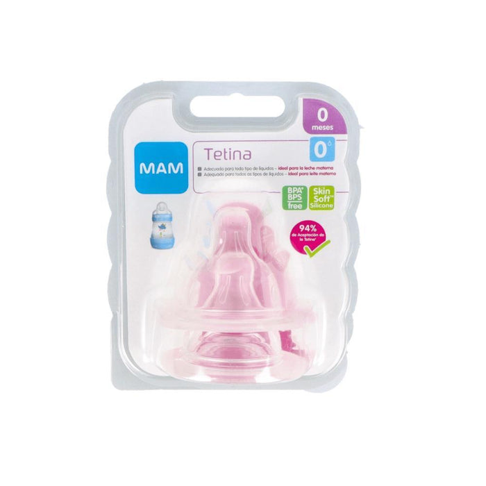 2 Tetinas em Silicone Mam Nº0 +0m