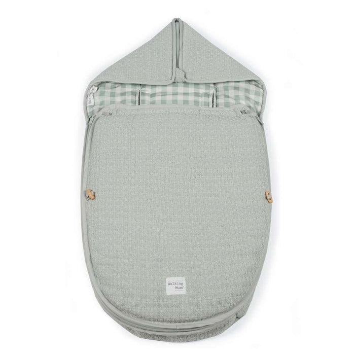 Saco Térmico Walking Mum I Love Vichy Verde para Cadeira Auto do Grupo 0 e Alcofa