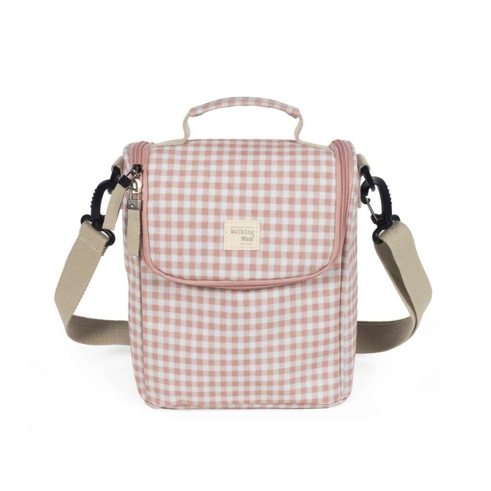 Lonchera térmica rosa "Walking Mum I Love Vichy"