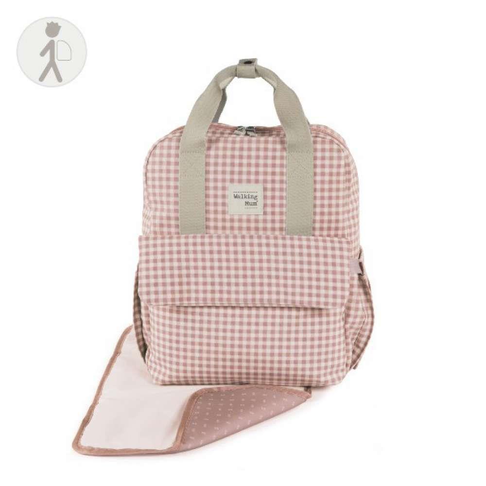 Mochila rosa "Walking Mum I Love Vichy"