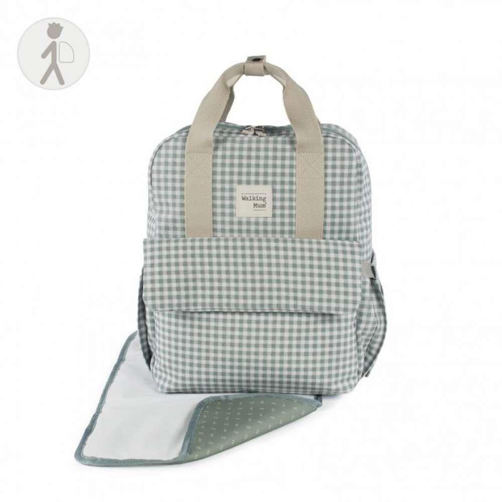 Mochila Walking Mum I Love Vichy Verde