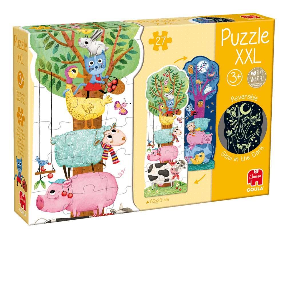 Goula XXL Reversible Farm Day and Night Puzzle 27 Pieces