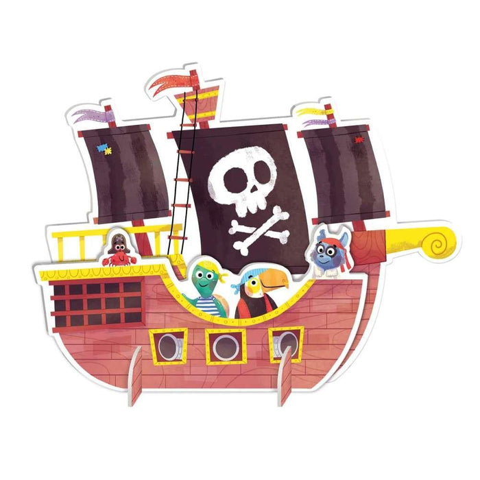 Puzzle Goula XXL Reversível Piratas 48 Peças