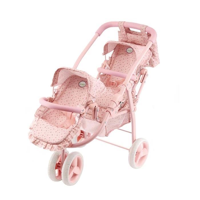 Carrinho de Gémeos para Bonecas La Nina Olivia 59cm