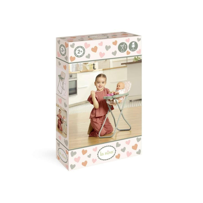 Cadeira da Papa com Tabuleiro para Bonecas La Nina Amanda