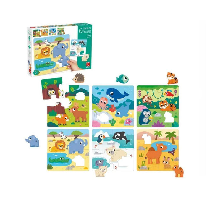 6 Puzzles Goula Habitat 4 Peças
