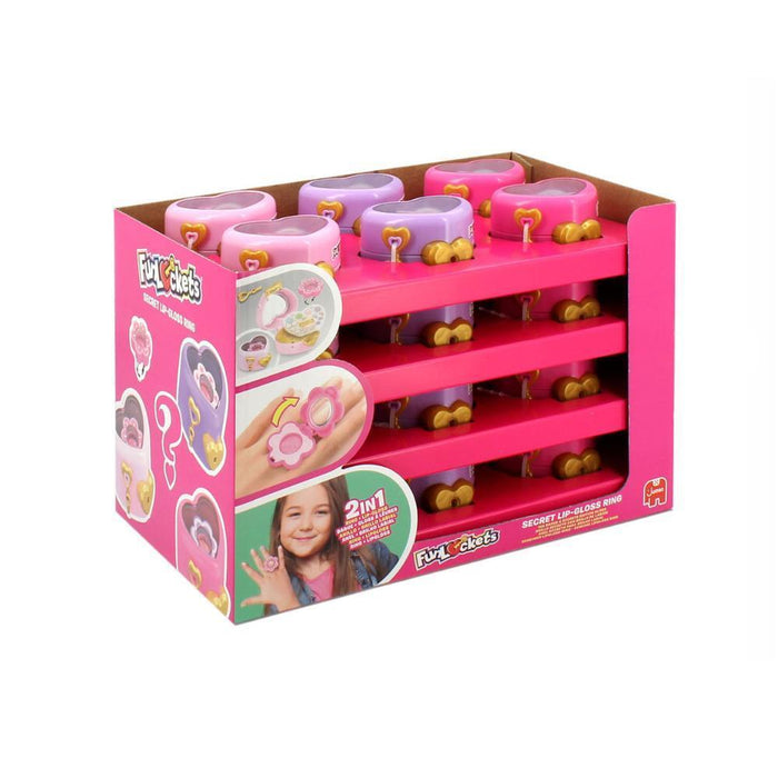 Anel Secreto FunLockets com Lip Gloss 2 em 1