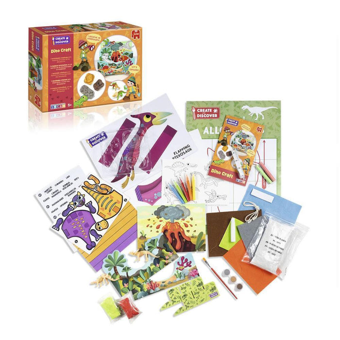 Conjunto de Atividades Jumbo Create & Discover Dino Craft