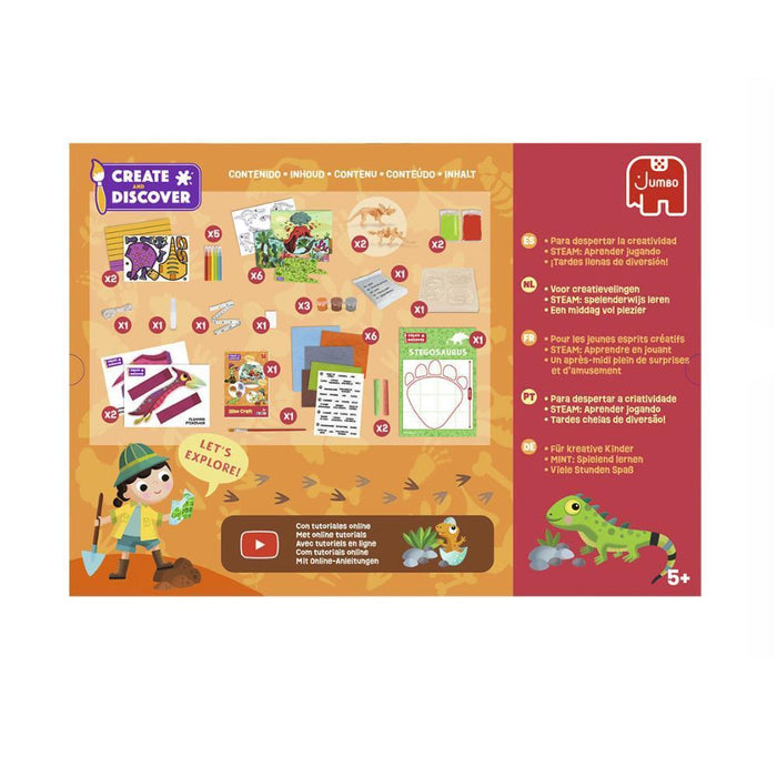 Conjunto de Atividades Jumbo Create & Discover Dino Craft