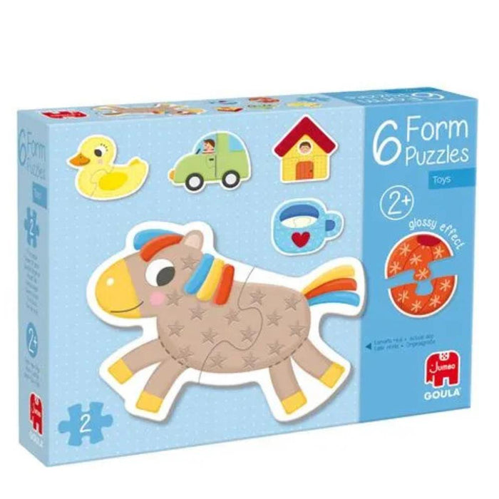 6 Puzzles de Formas Goula com 2 Peças