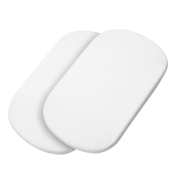 2 White Cotton Bottom Sheets for Carrycot