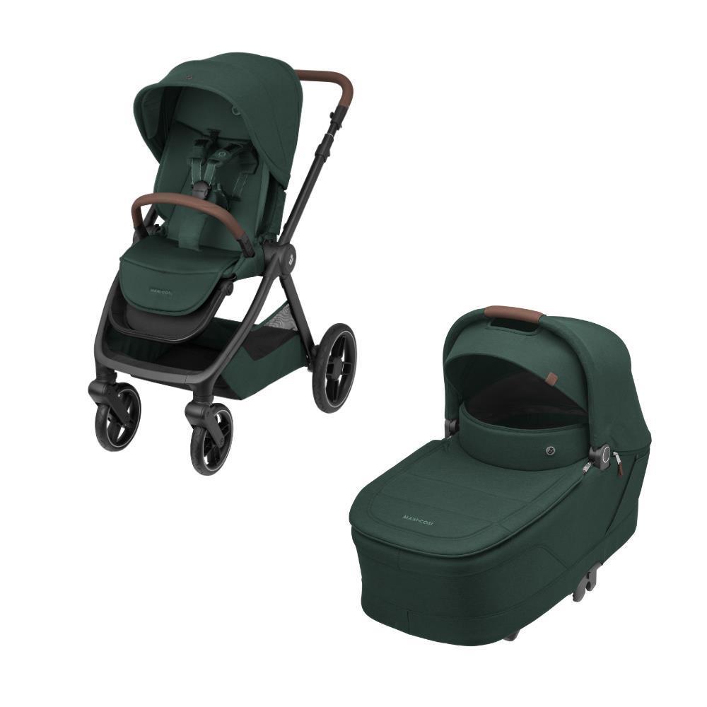 Maxi-Cosi Oxford Plus Stroller with Sense Carrycot Twillic Green