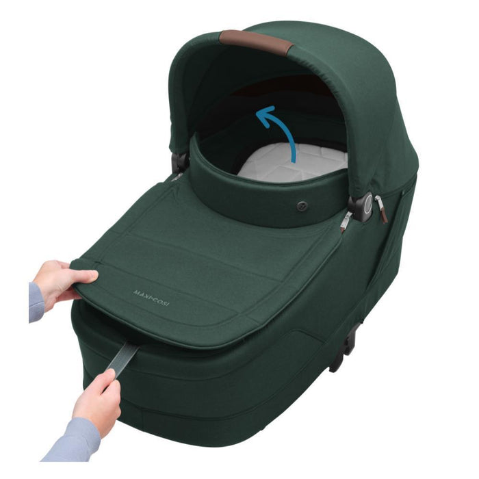 Maxi-Cosi Oxford Plus Stroller with Sense Carrycot Twillic Green