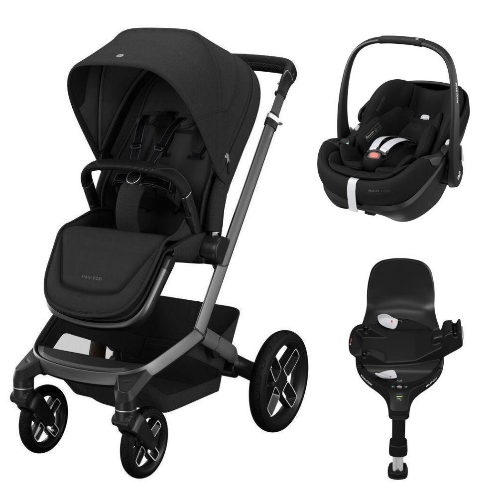 Pack Maxi-Cosi Fame + Pebble 360 ​​Pro² Twillic Negro + Base FamilyFix 360 Pro