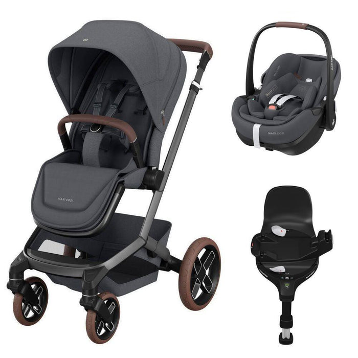 Pack Maxi-Cosi Fame + Pebble 360 Pro² Twillic Graphite + Base FamilyFix 360 Pro