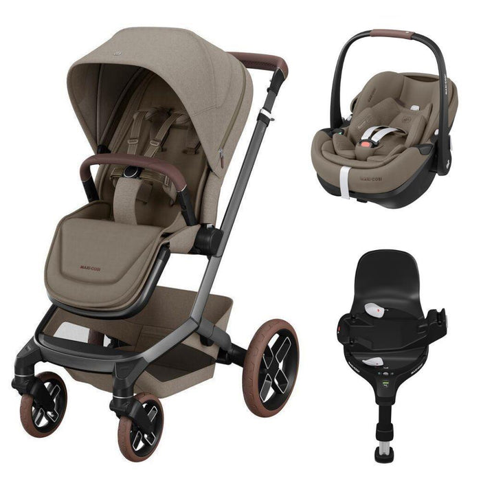 Pack Maxi-Cosi Fame + Pebble 360 Pro² Twillic Truffle + Base FamilyFix 360 Pro