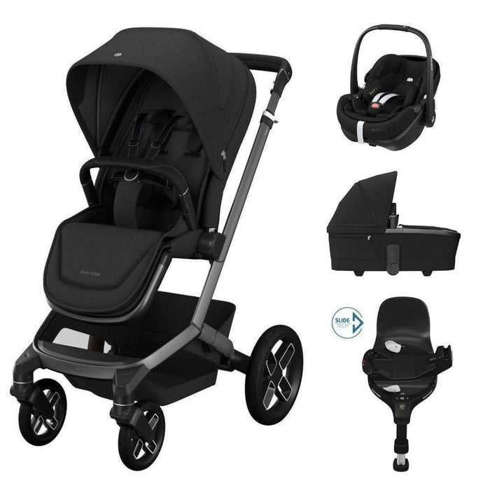 Pack Maxi-Cosi Fame + Alcofa + Pebble 360 Pro² Twillic Black + Base FamilyFix 360 Pro