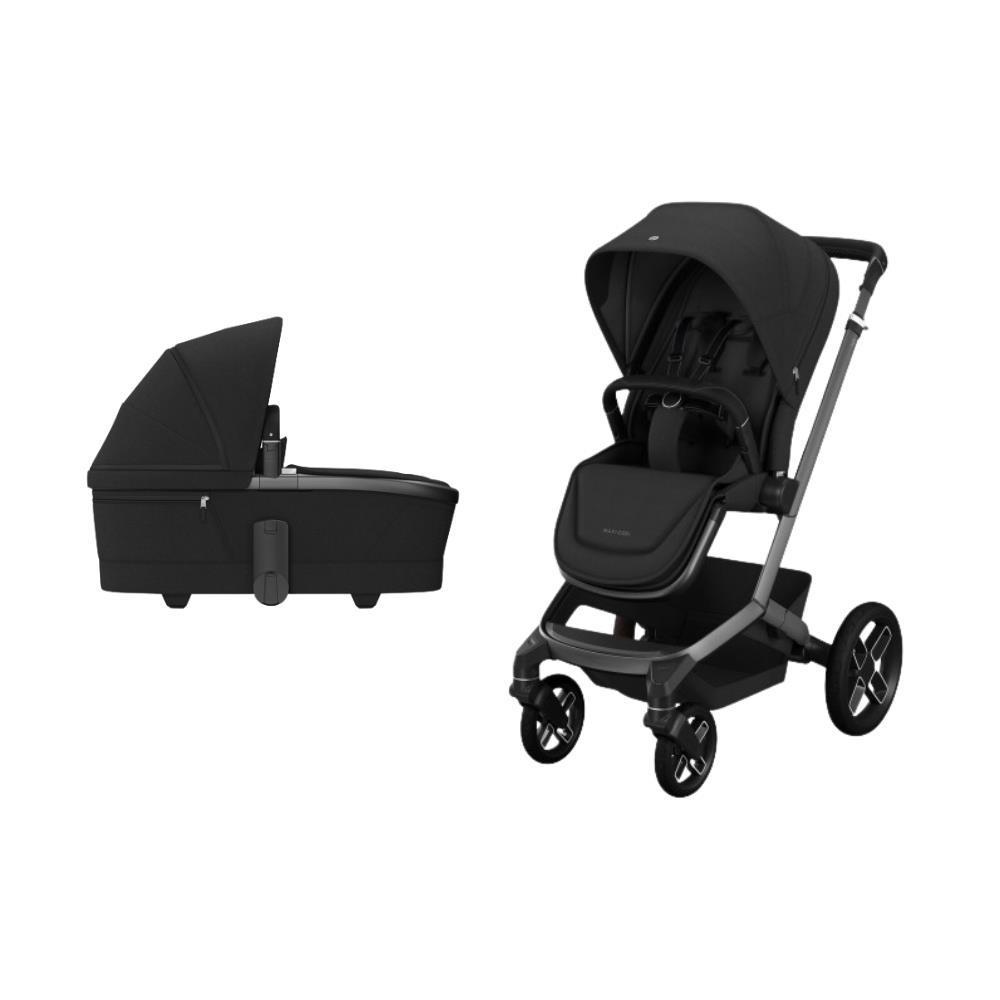 Cochecito Maxi-Cosi Duo + Capazo Fame Twillic Negro