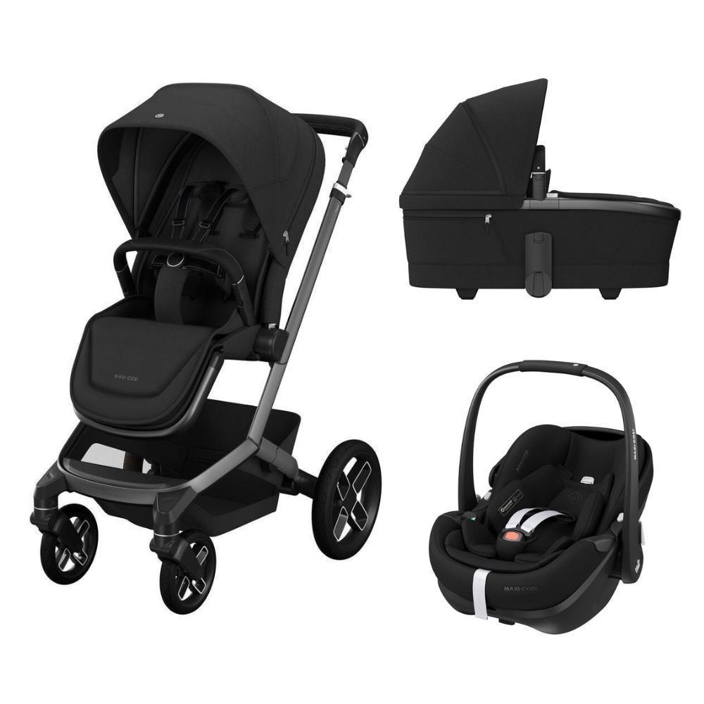 Maxi-Cosi Fame + Carrycot + Pebble 360 Pro² Bundle Twillic Black