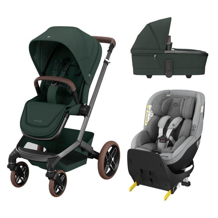 Pack Maxi-Cosi Fame + Alcofa Fame Twillic Green + Mica Pro Eco i-Size Authentic Grey 40-105 cm