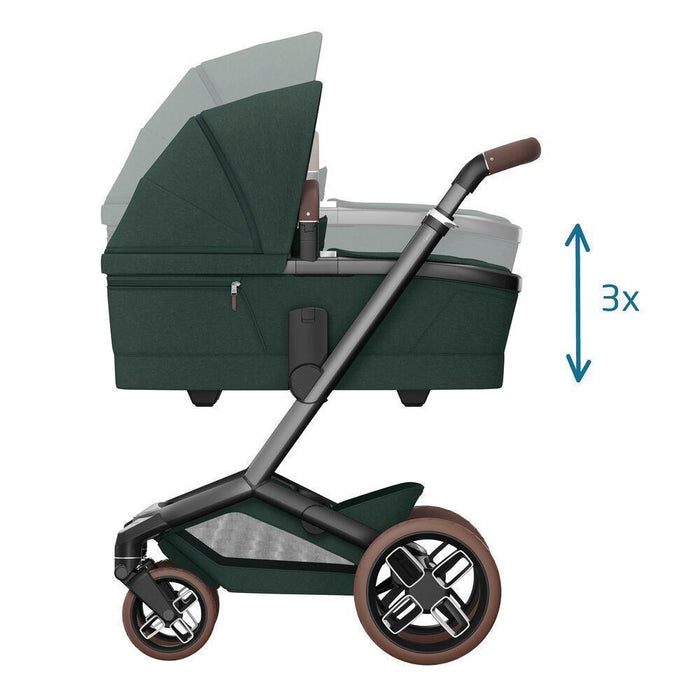 Pack Maxi-Cosi Fame + Alcofa Fame Twillic Green + Mica Pro Eco i-Size Authentic Grey 40-105 cm