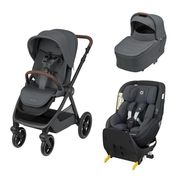 Pack Maxi-Cosi Oxford Plus Twillic Graphite + Mica Pro Eco i-Size Authentic Graphite 40-105 cm