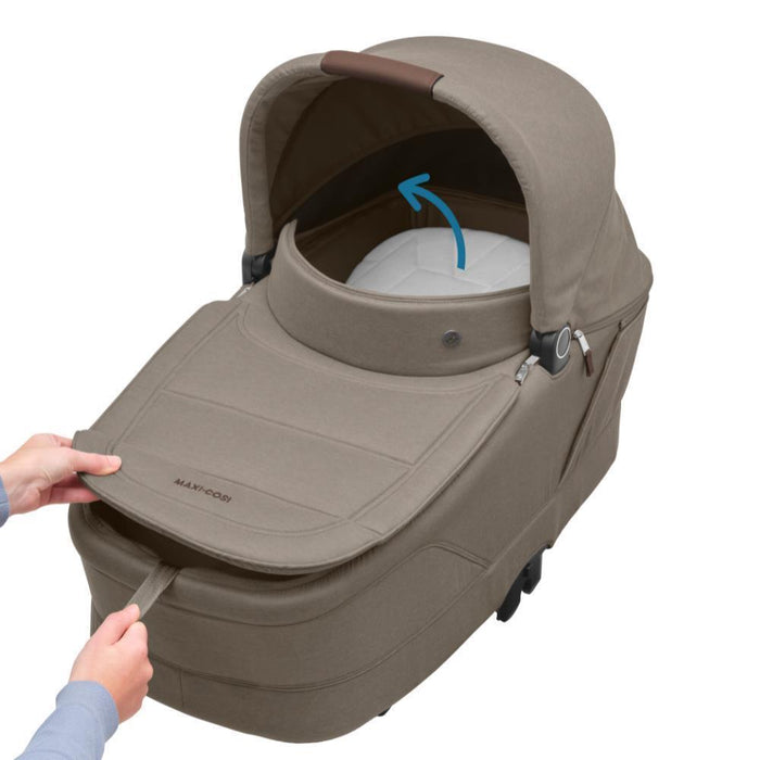 Pack Maxi-Cosi Oxford Plus Twillic Truffle + Mica Pro Eco i-Size Authentic Cognac 40-105 cm