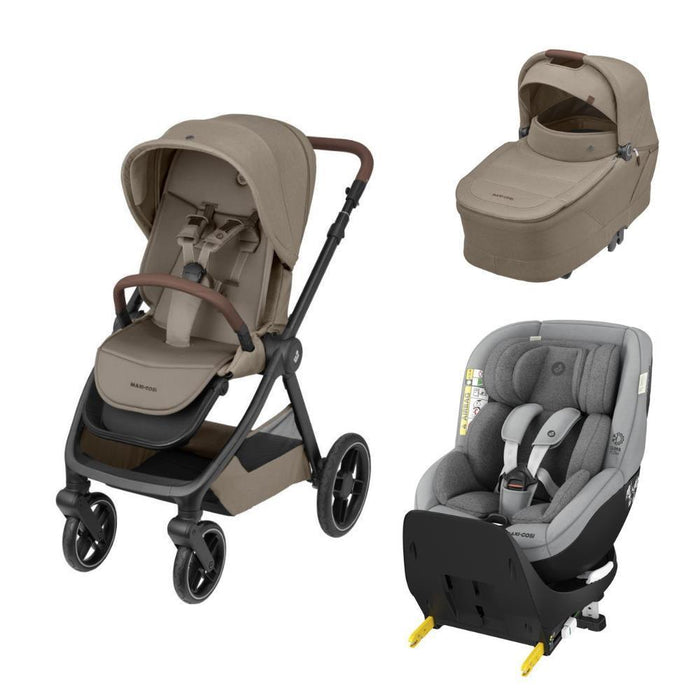 Pack Maxi-Cosi Oxford Plus Twillic Truffle + Mica Pro Eco i-Size Authentic Grey 40-105 cm