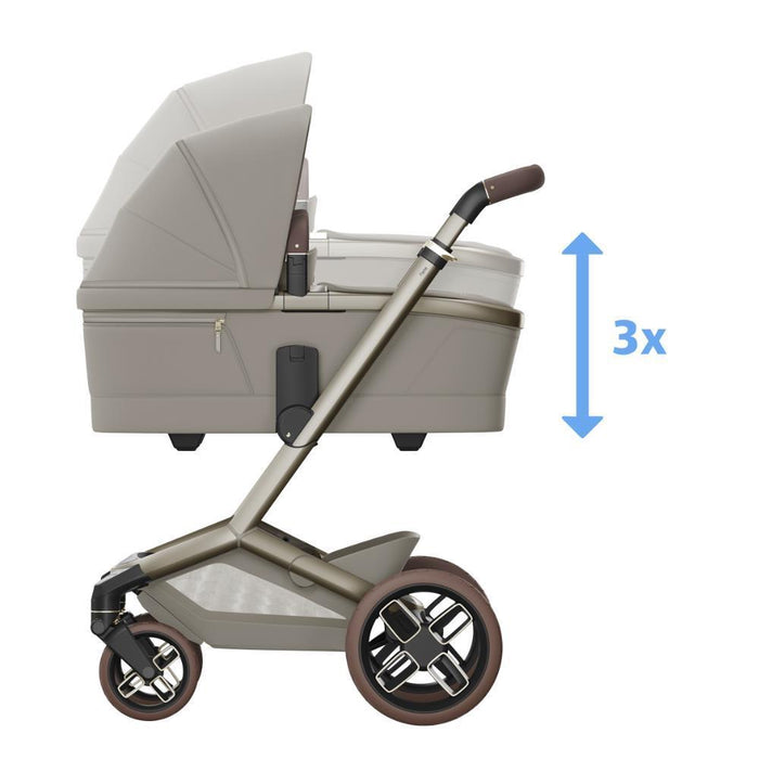 Pack Maxi-Cosi Fame + Alcofa Fame + Pebble Slide Pro Sapphire Sand + Base FamilyFix Slide Pro