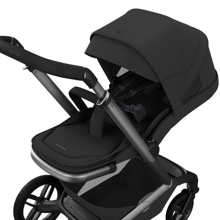 Pack Maxi-Cosi Fame + Alcofa Fame + Pebble Slide Pro Onyx Black + Base FamilyFix Slide Pro