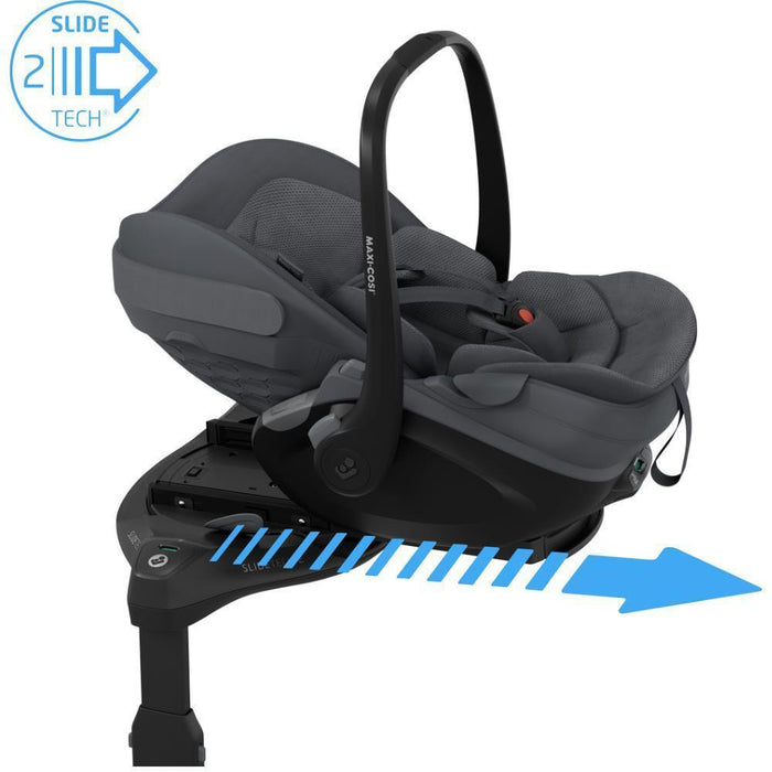 Pack Maxi-Cosi Fame + Alcofa Fame + Pebble Slide Pro Moon Graphite + Base FamilyFix Slide Pro