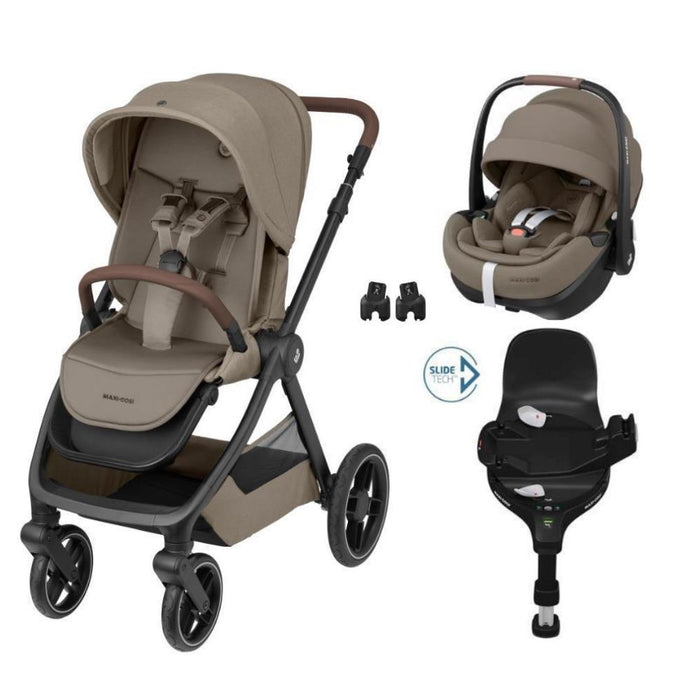 Pack Maxi-Cosi Oxford + Pebble 360 Pro² Twillic Truffle + Adaptadores + Base FamilyFix 360 Pro