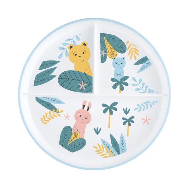 Learning Plate with 3 Compartments