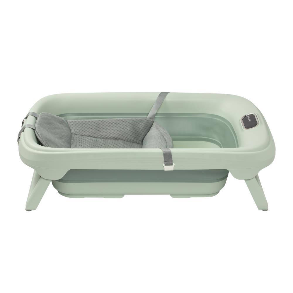 Maxi-Cosi Indigo Plus Foldable Bath with Thermometer and Newborn Insert Sage Green