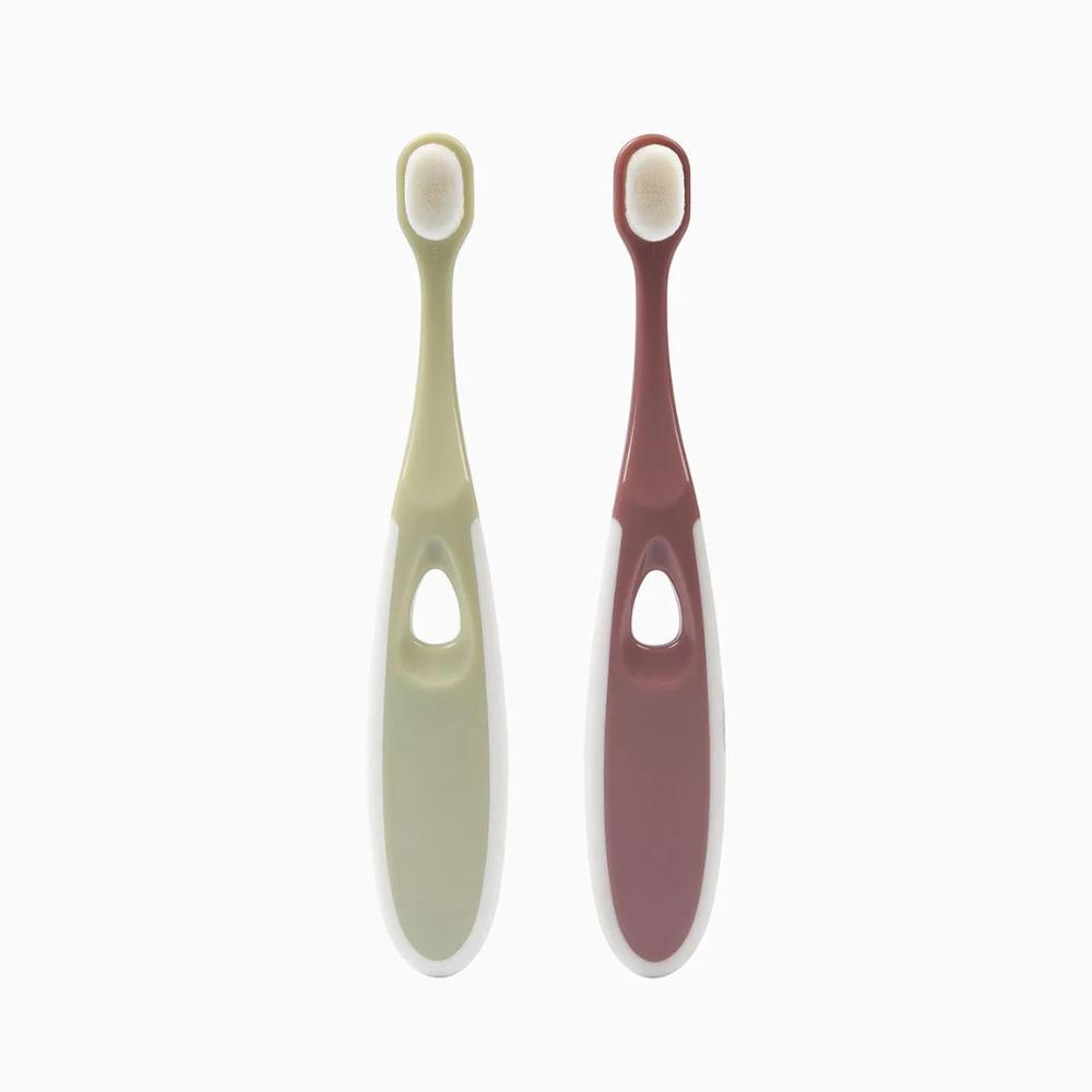2 BébéConfort Toothbrushes 12-18m