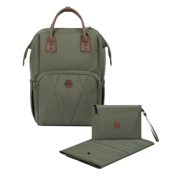 Mochila com Muda-Fraldas Bebe Confort Mineral Green