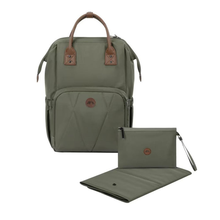 Mochila com Muda-Fraldas BébéConfort Mineral Green