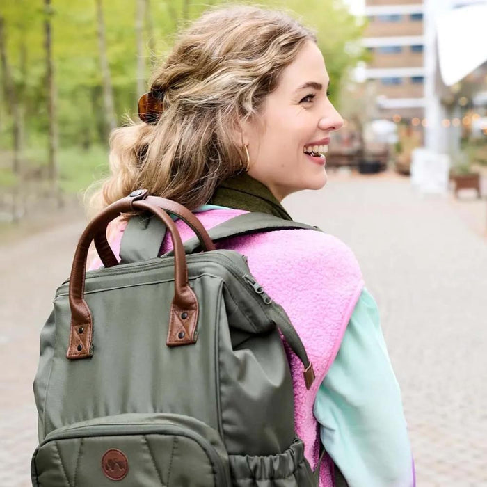 Mochila com Muda-Fraldas BébéConfort Mineral Green