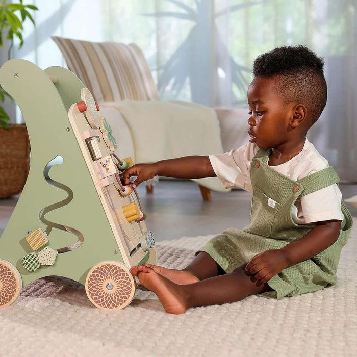 Wooden Baby Walking Toddler Activity Walker Walk Behind Boho Chic