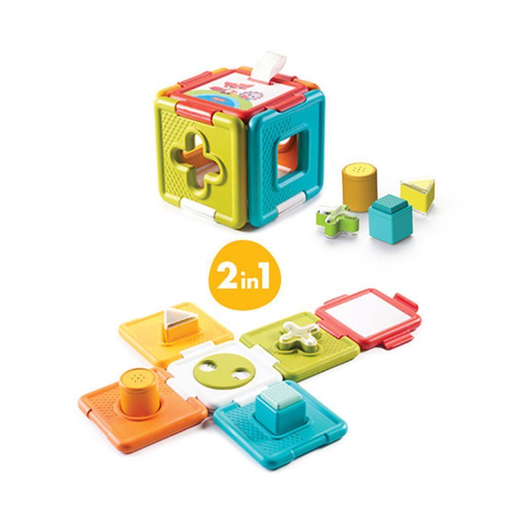 2-in-1 Shapes and Puzzle Activity Cube