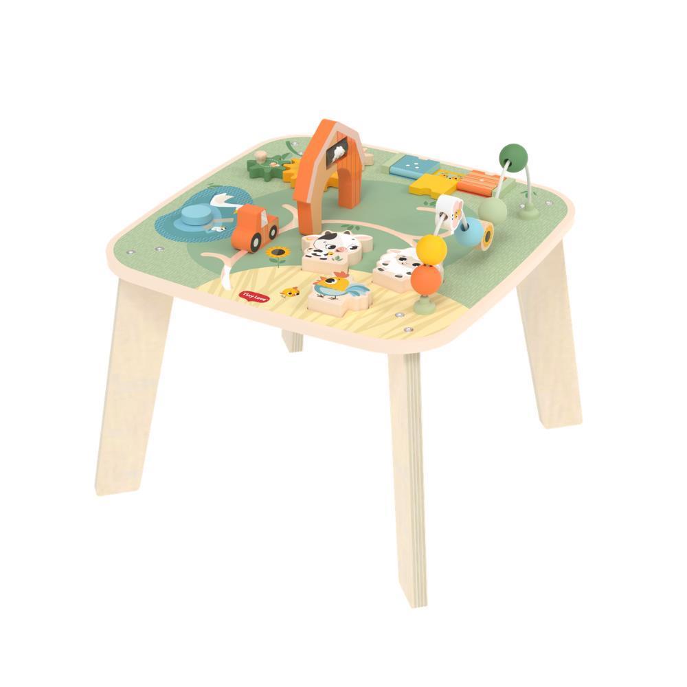 Mesa de Atividades em Madeira Tiny Love Farmers Funday