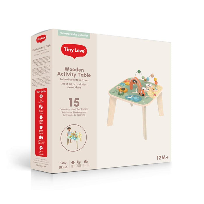 Mesa de Atividades em Madeira Tiny Love Farmers Funday